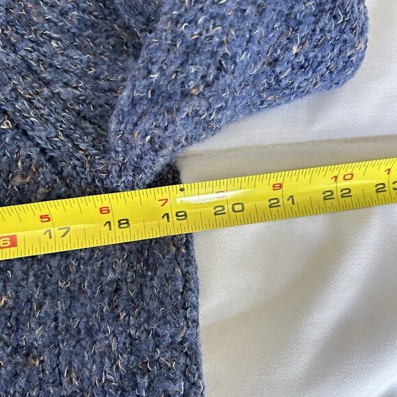 Charter Club Cardigan Womens XL Blue Knit Wool Button Up Long Sleeve Winter - Picture 4 of 7